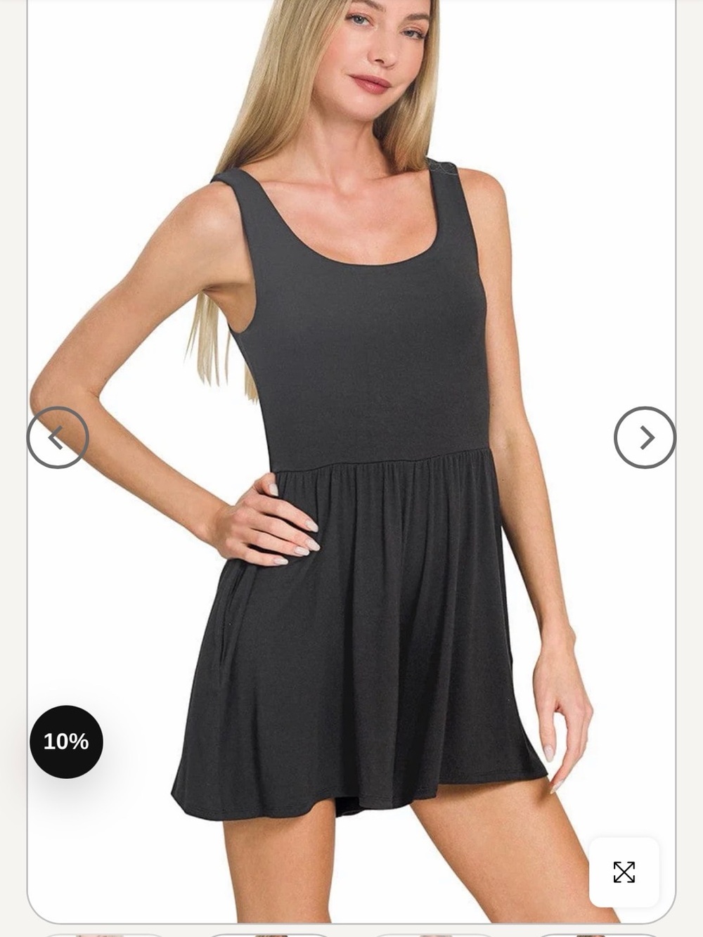 Zenana Outfitters Black Sleeveless Romper